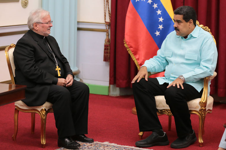 Diálogo en Venezuela: Maduro se reunió con el enviado del papa