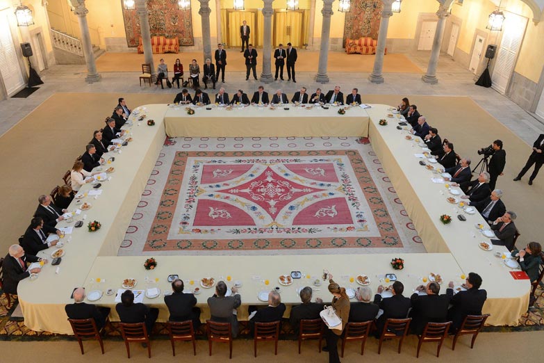 Encuentro de pymes argentinas y españolas en la Cámara que presidió el vaciador de Aerolíneas