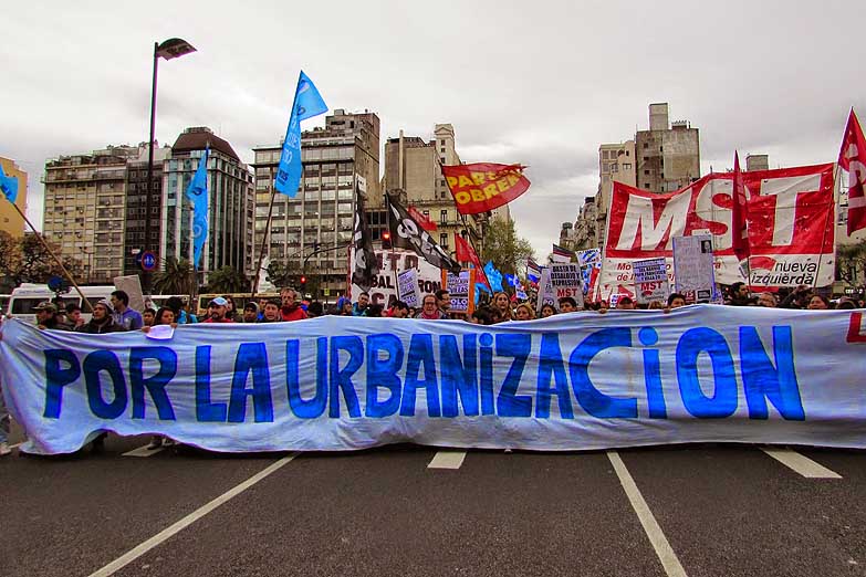 Protestas contra proyecto inmobiliario en el «Playón de Chacarita»