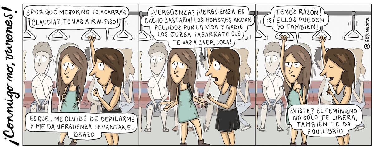 ¡Conmigo no, varones! – Vergüenza