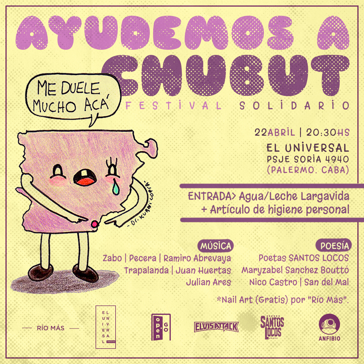 Festival solidario por Chubut