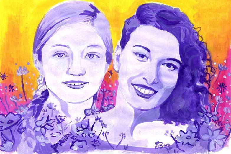 Recuerdan con un mural a las dos chicas asesinadas en La Boca