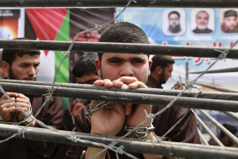 Amplio apoyo en Palestina a los presos en huelga de hambre de las cárceles israelíes