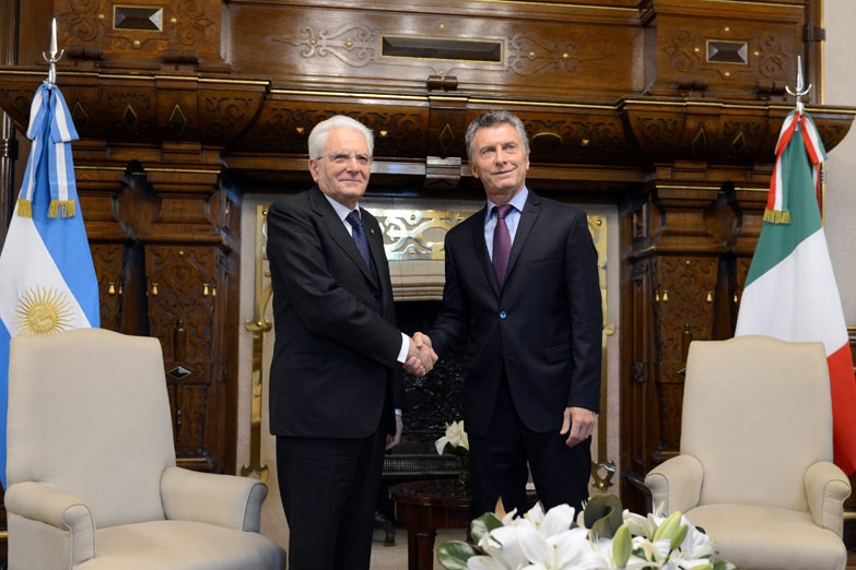 Macri y el presidente italiano resaltaron los vínculos bilaterales