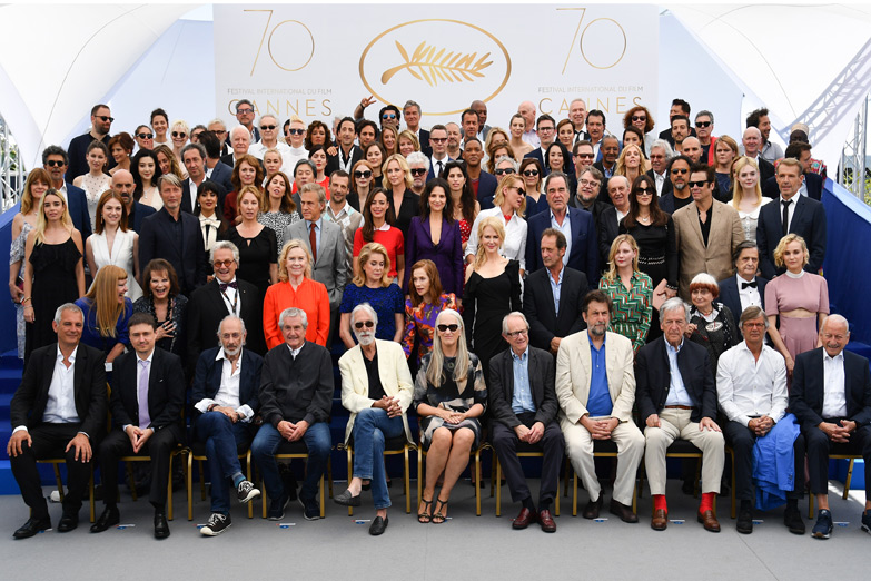Celebraron los 70 años del festival de Cannes con 113 estrellas de cine