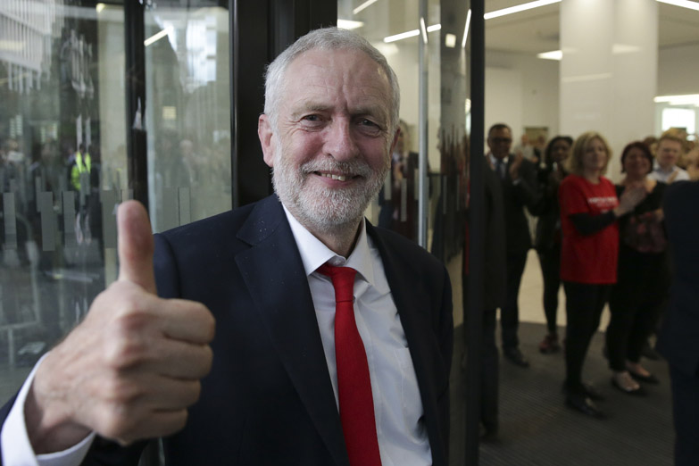 El laborista Jeremy Corbyn, gran ganador de las elecciones británicas
