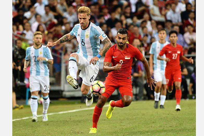 Argentina le ganó facil a Singapur en el segundo amistoso de Sampaoli