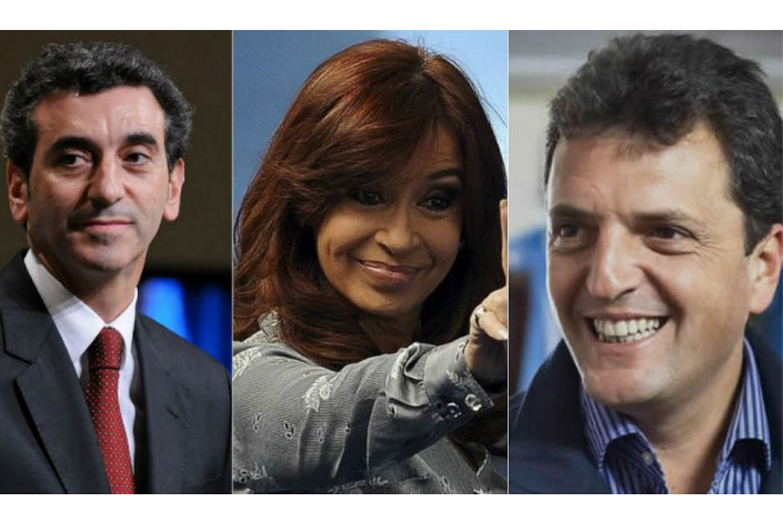 Cristina, Massa y Randazzo arrancan formalmente su campaña