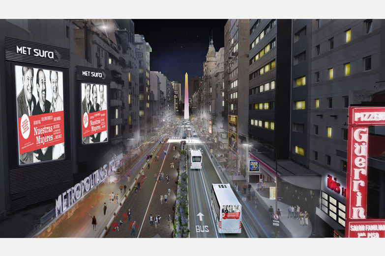 Así será la Avenida Corrientes como peatonal