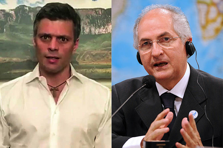 Venezuela: Vuelven a la cárcel Leopoldo López y Antonio Ledezma