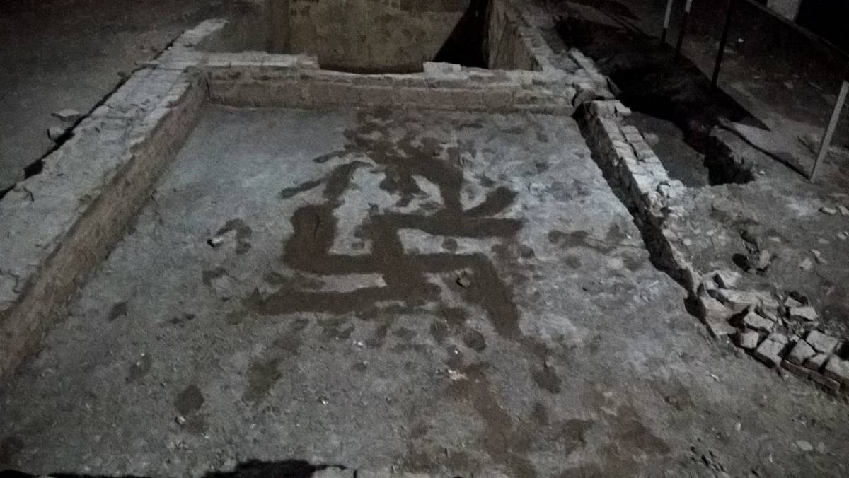 Una esvástica y vandalismo en Mansión Seré