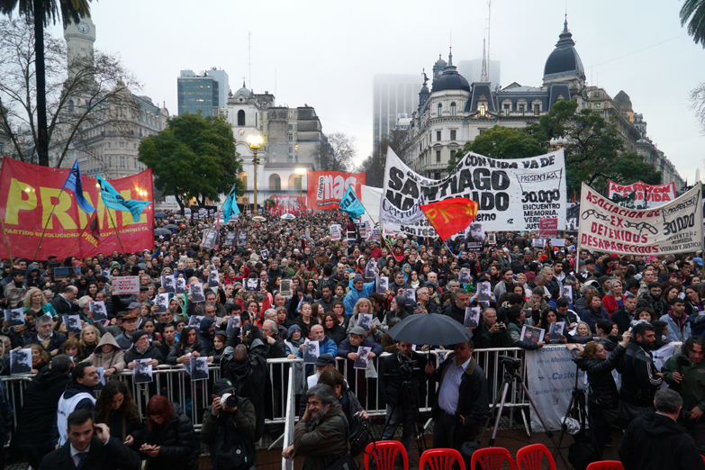 La Plaza de Mayo volvió a gritar: «Aparición con vida ya»
