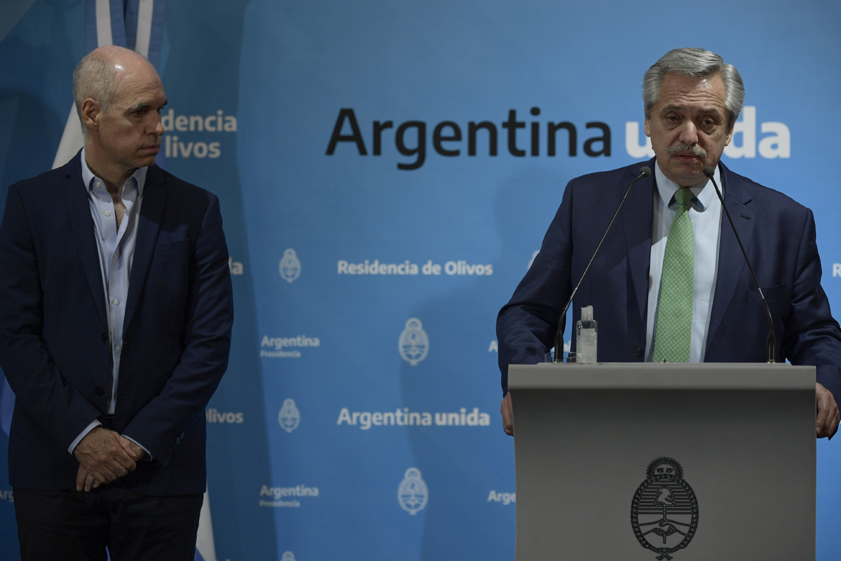 Alberto Fernández anuncia la «reapertura progresiva» tras reunirse con Larreta y Kicillof en Olivos