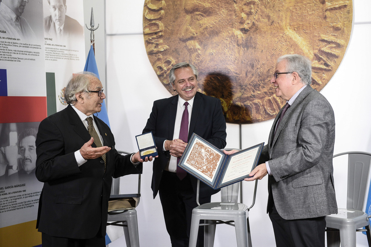 Alberto Fernández inauguró la Casa de los Premios Nobel Latinoamericanos