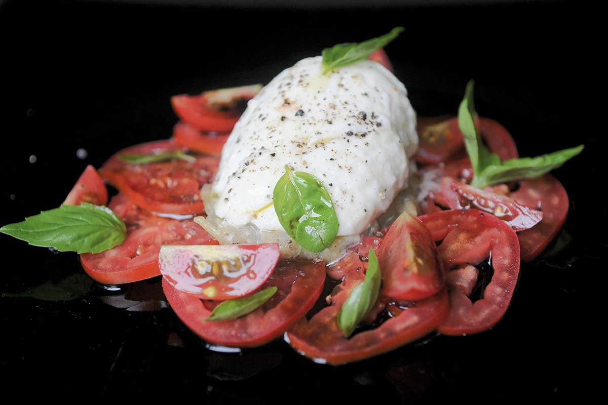 Receta con burrata