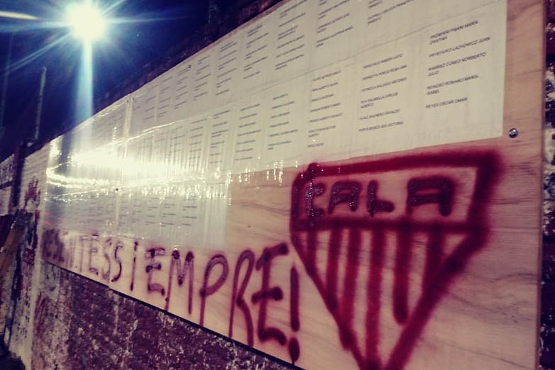 Memoria: un club homenajeó a los desaparecidos de Lomas de Zamora
