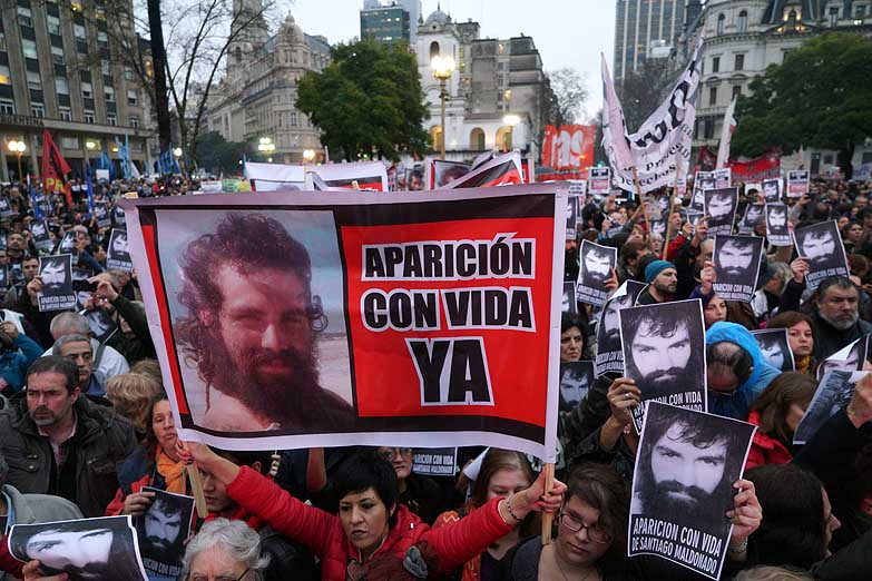 Cautelar de la CIDH para que el Estado argentino determine la situación y el paradero de Maldonado