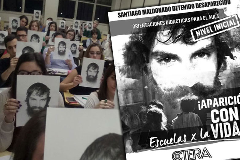 Santiago Maldonado en las aulas: supervisores denuncian avance sobre la libertad de cátedra
