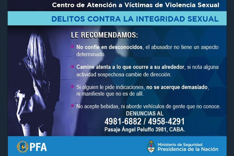 Fuerte repudio a una campaña de la Federal contra la violencia de género