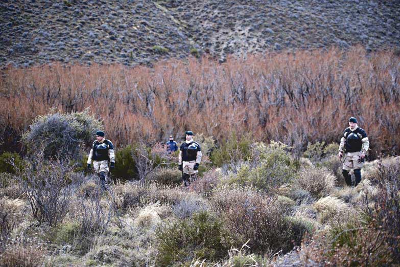 El juez encabezó un gran operativo en territorio Mapuche