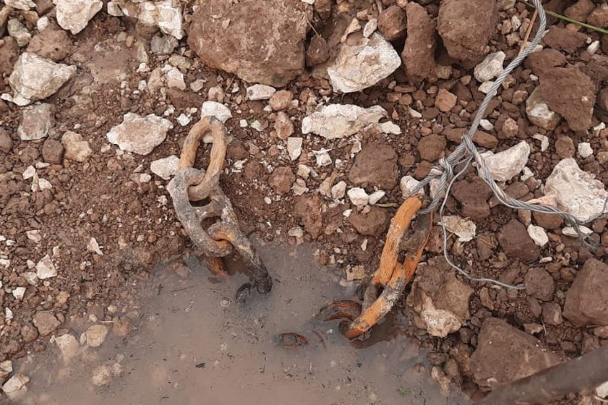 Hallan restos de una cadena en Vuelta de Obligado y estudian si es la que se usó en la batalla de 1845