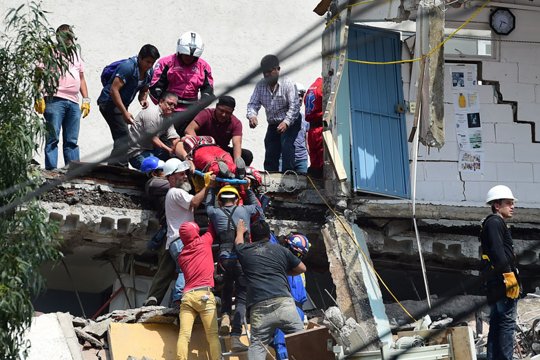 Trágico terremoto en México