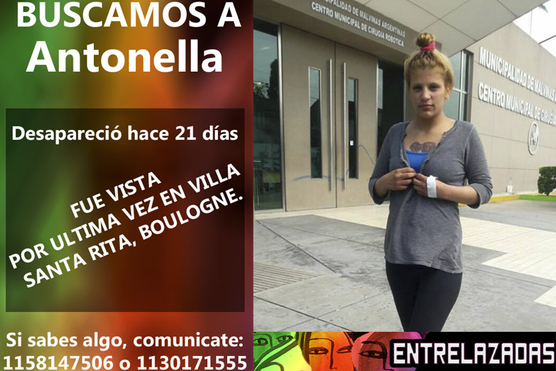 Antonella salió a hacer compras y jamás regresó