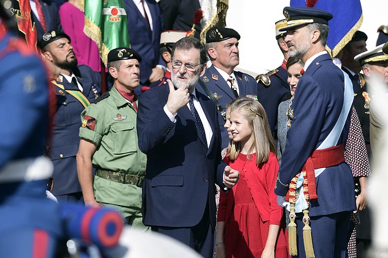 Felipe VI y Rajoy celebraron el Día Nacional de España con la mirada puesta en Cataluña