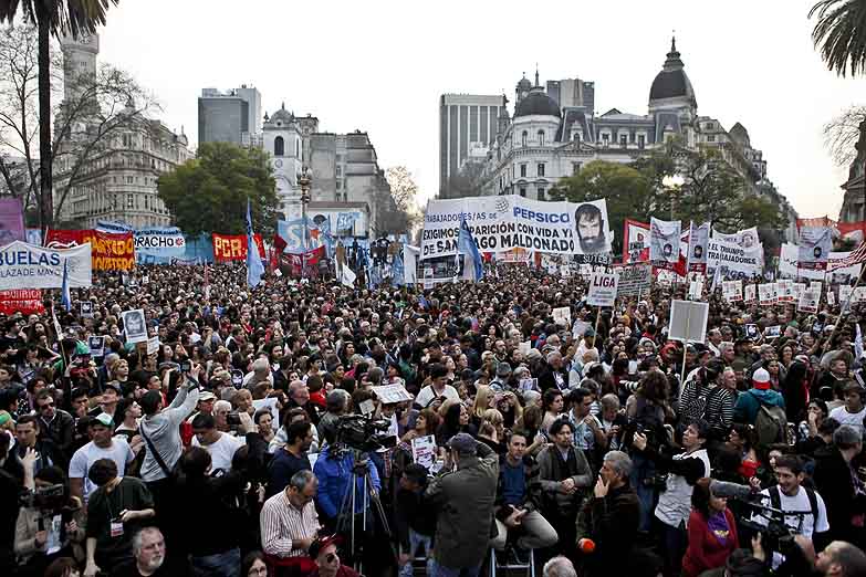 Por pedido de la familia, se levantó la marcha a Plaza de Mayo