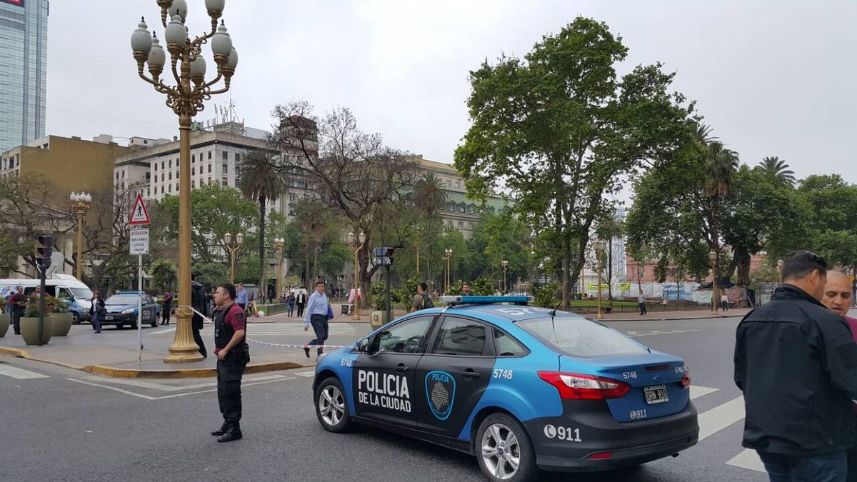 El microcentro militarizado ante una posible manifestación