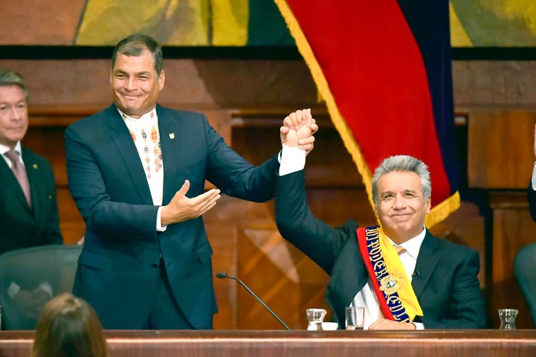 El partido oficialista de Ecuador está al borde de la ruptura