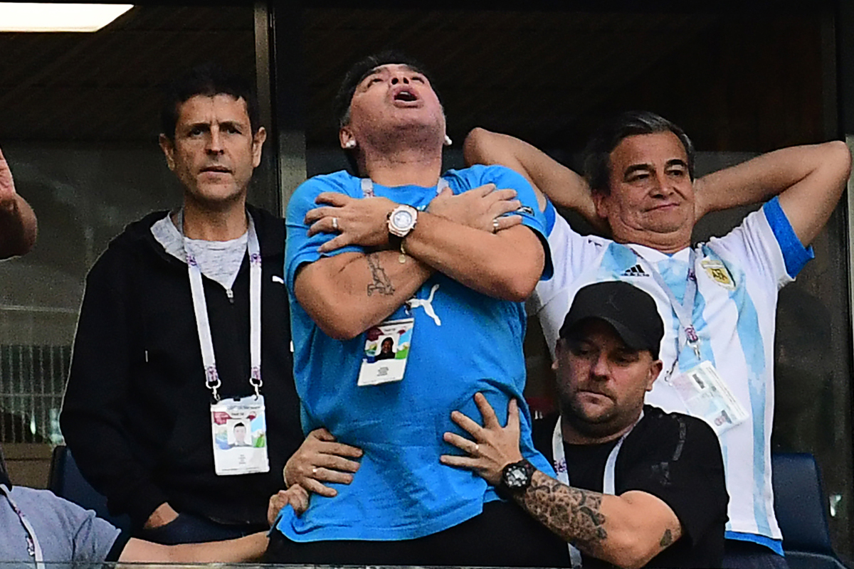 Maradona: de la euforia a la descompensación
