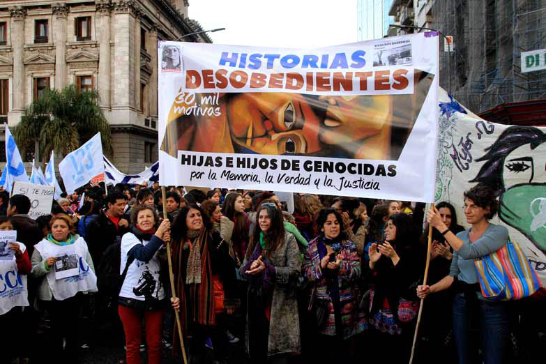Hijas, hijos y familiares de genocidas también marchan en Mar del Plata