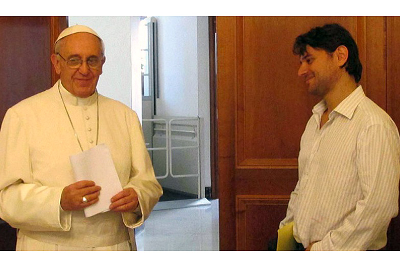 Encuentro privado entre Francisco y el dirigente Juan Grabois