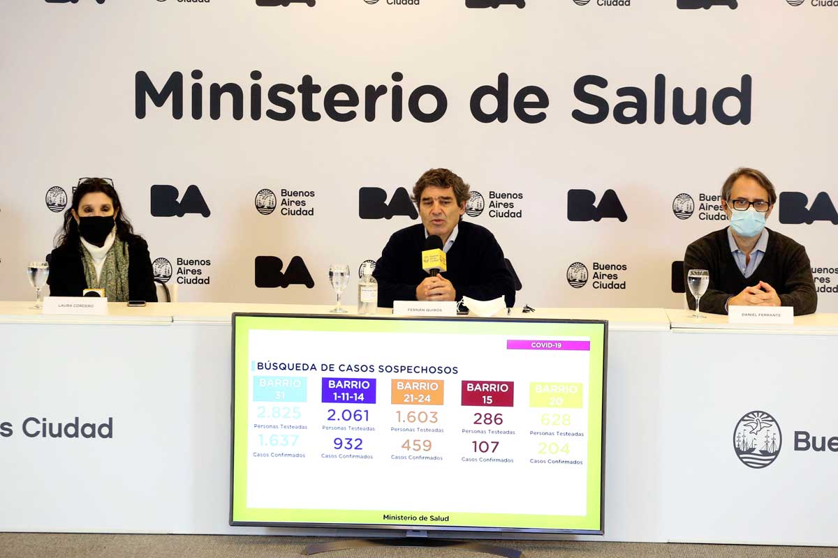 Quirós: “Si la curva sigue en esta condición, habrá que tomar decisiones en el corto plazo”