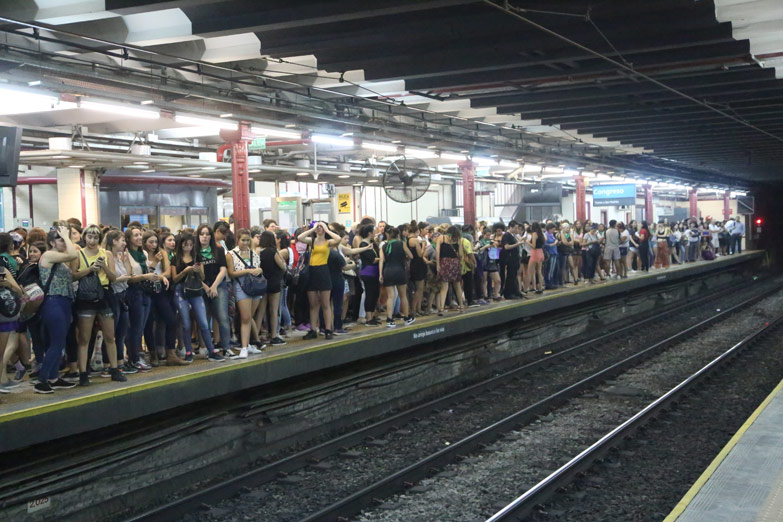 La marcha terminó sin incidentes