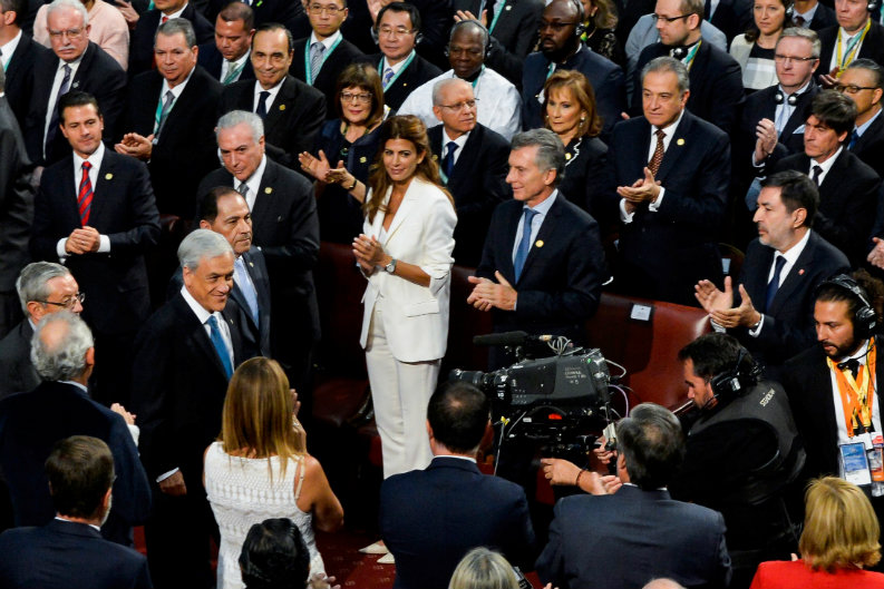 En Chile, Macri participó de la ceremonia de asunción de Piñera