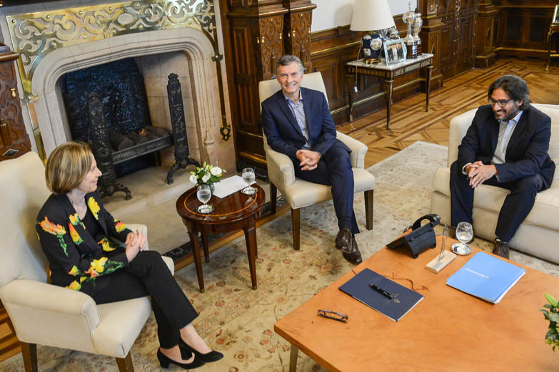 Macri se reunió con Weinberg de Roca