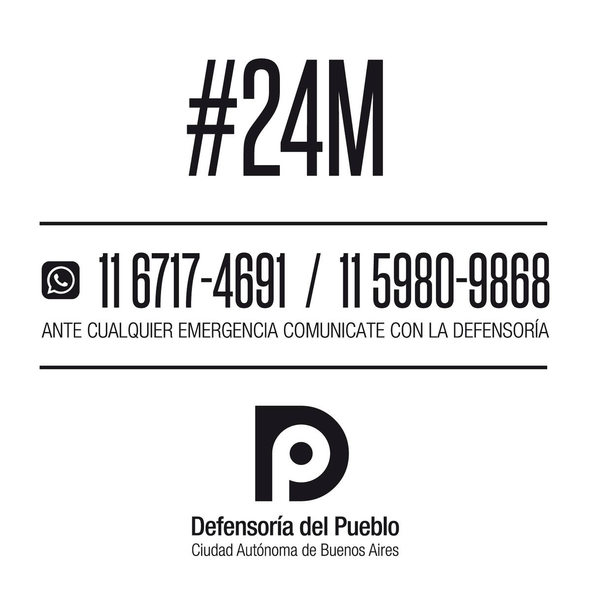 #24M: La Defensoría desplegará un dispositivo sanitario durante la movilización