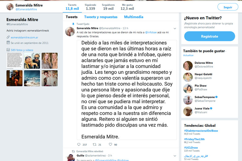 Una joyita negacionista