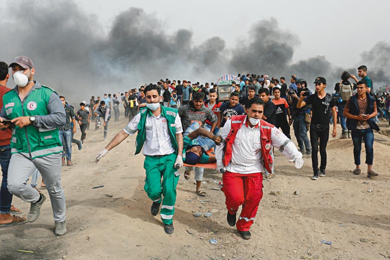 Denuncian heridas «inusualmente graves» a los palestinos reprimidos en Gaza