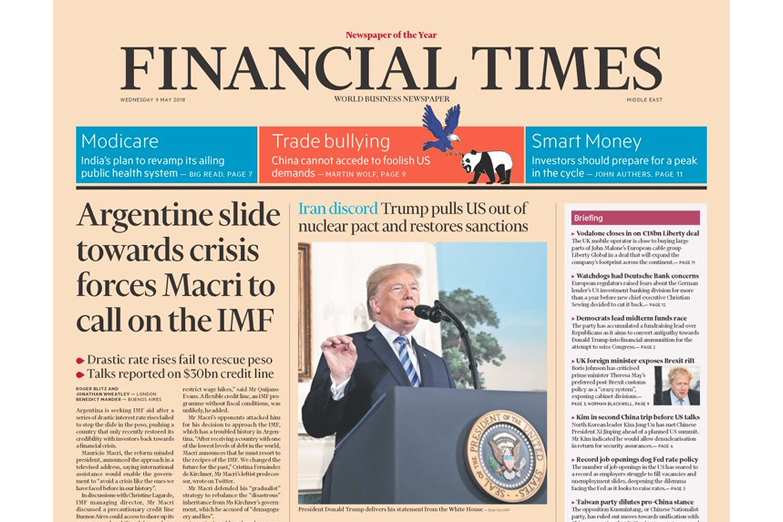 Los diarios que leen los inversionistas del mundo siguieron con preocupación la crisis argentina