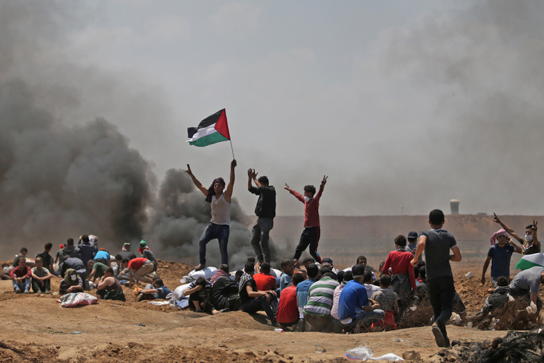 Masacre en la frontera de Gaza: más de 60 muertos y 2700 heridos