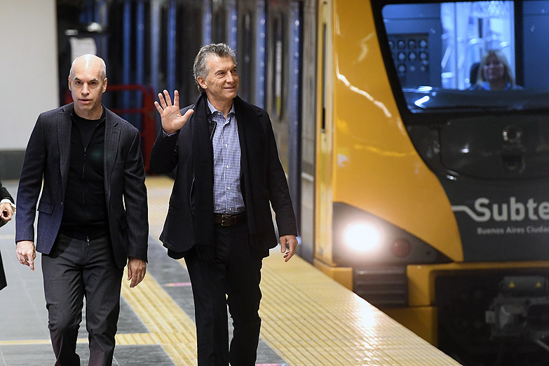 Macri y Larreta inauguraron una nueva estación de subte en la línea H
