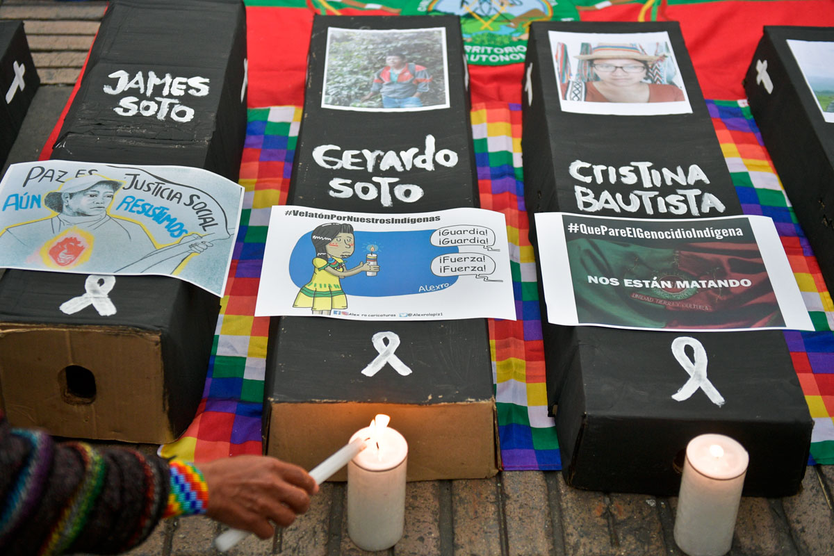Colombia: 71 líderes sociales muertos en 2020