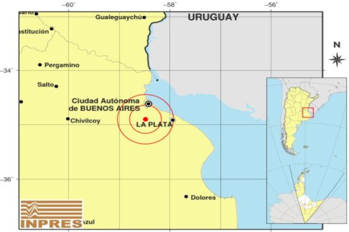 Un sismo con epicentro a 25 km de Capital sacudió Buenos Aires