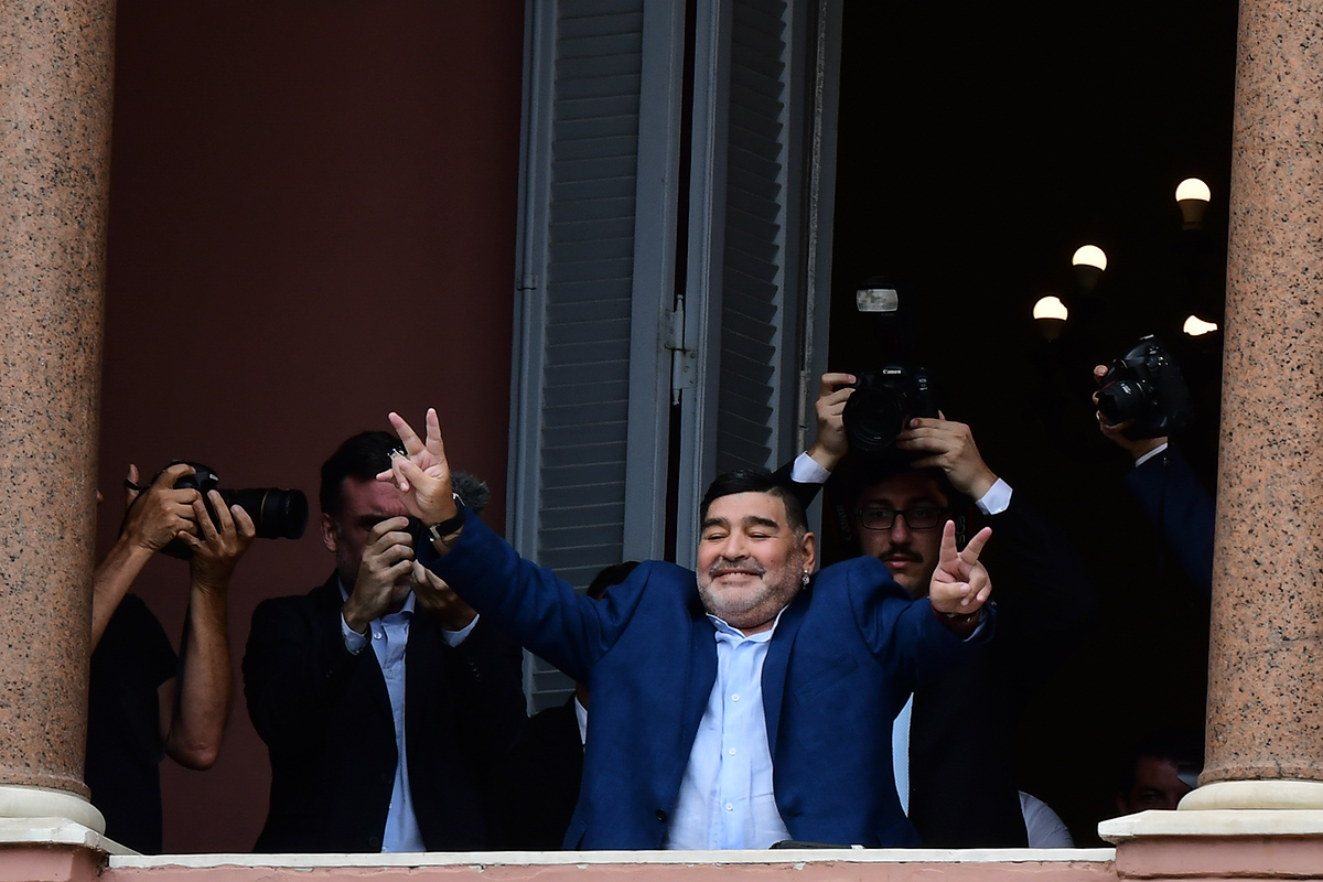 Detalles íntimos del día en que Diego Maradona volvió a la Rosada