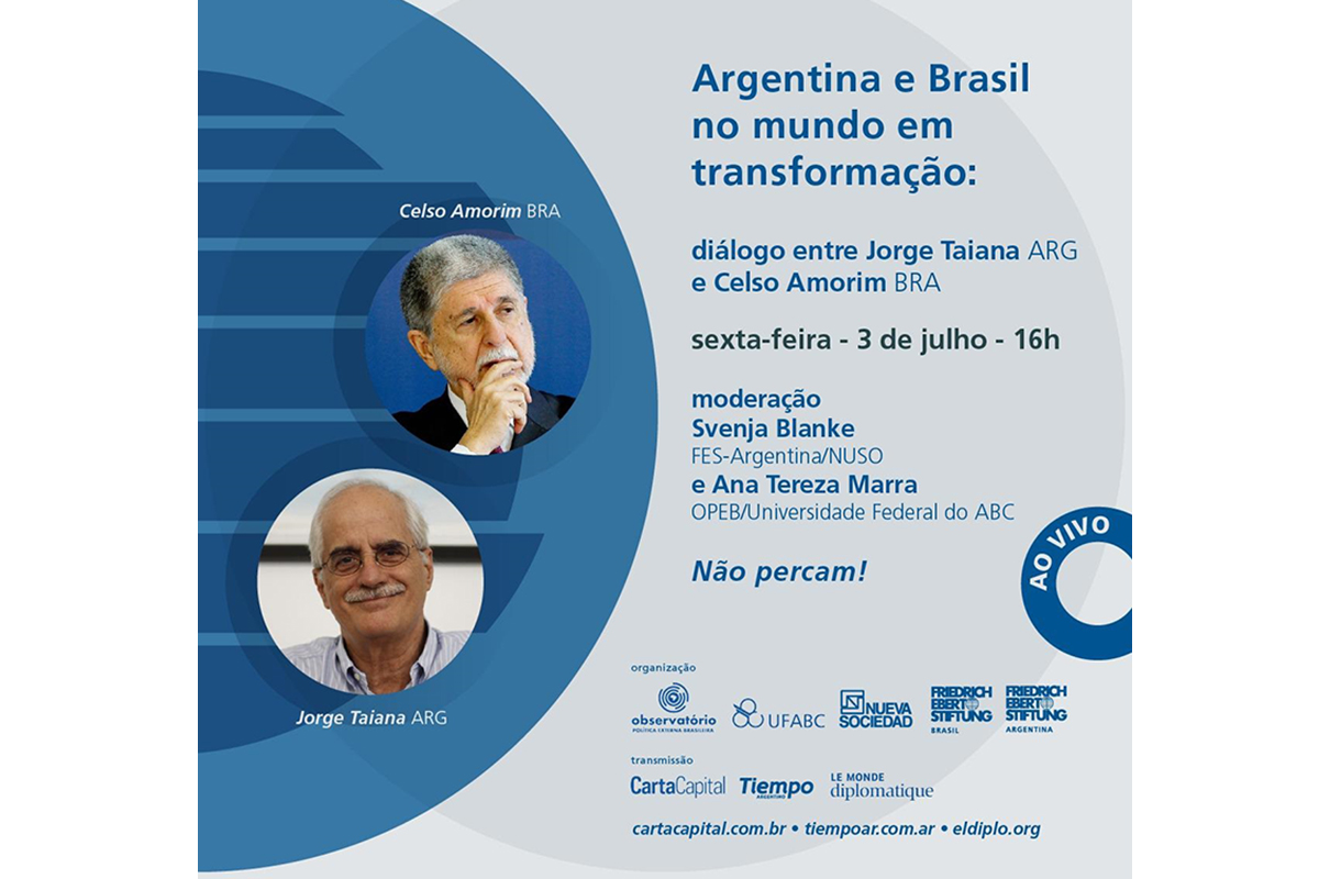 Un diálogo virtual entre Celso Amorim y Jorge Taiana