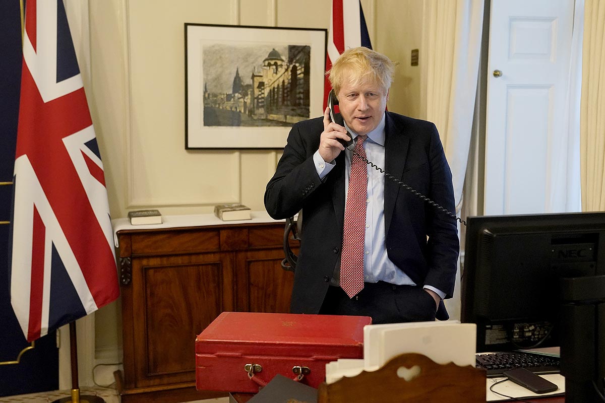 El primer ministro británico, Boris Johnson, dio positivo por coronavirus