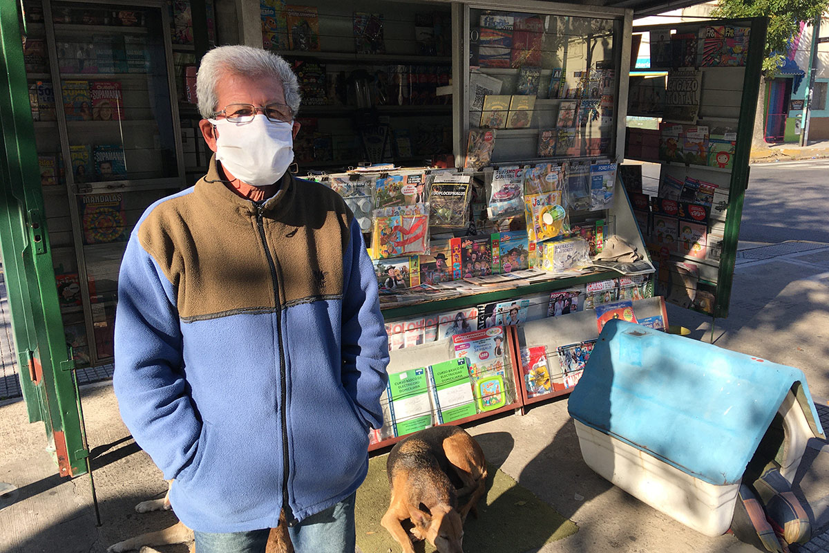 Juan Domingo Sotelo, canillita: “Con información se le gana al virus, sin noticias falsas”